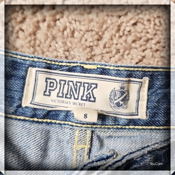 PINK by Victoria's Secret Jean Shorts Size 8 - Picture 2 of 3